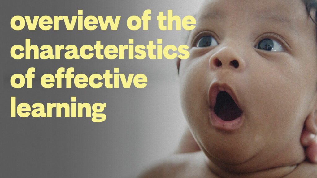 Watch The Characteristics of Effective Learning - an overview